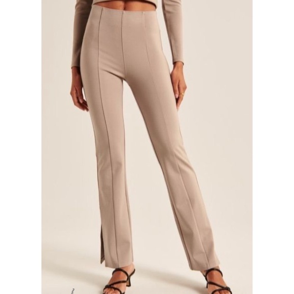 Abercrombie & Fitch Pants - Abercrombie & Fitch Tan High-Waisted Pants